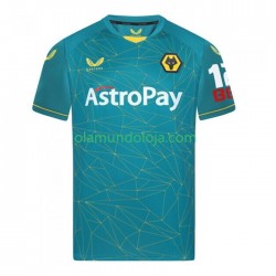 Camisola Wolverhampton Wanderers Homem Equipamento Segundo 2022-2023 Manga Curta